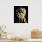 Hoofd van een Etruscan Woman Poster (Keuken)