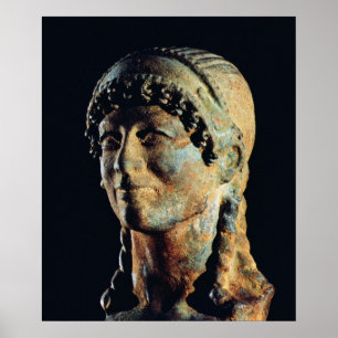 Hoofd van een Etruscan Woman Poster