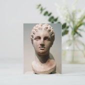 Hoofd van een godin, 4e eeuw voor Christus. Briefkaart (Staand voorkant)