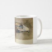 Hoofd van een Golden Eagle (door John Ruskin) Koffiemok (Voorkant rechts)