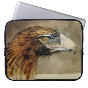 Hoofd van een Golden Eagle (door John Ruskin) Laptop Sleeve