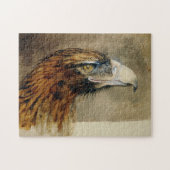Hoofd van een Golden Eagle (door John Ruskin) Legpuzzel (Horizontaal)