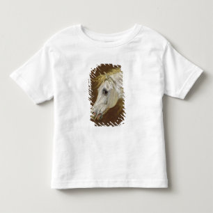 Hoofd van een Gray Arabian Horse (olie op doek op Kinder Shirts