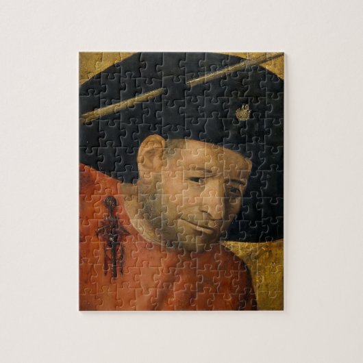 Hoofd van een Halberdier van Hieronymus Bosch Legpuzzel (Verticaal)