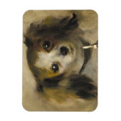 Hoofd van een hond, 1870 (olie op canvas) magneet (Verticaal)