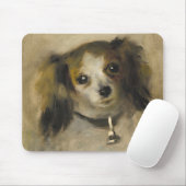 Hoofd van een hond, 1870 (olie op canvas) muismat (Met muis)