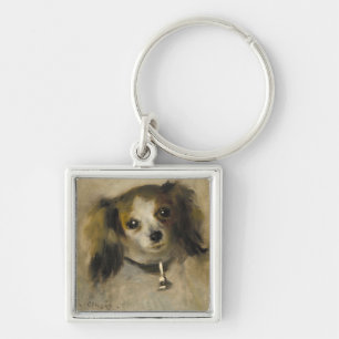 Hoofd van een hond, 1870 (olie op canvas) sleutelhanger