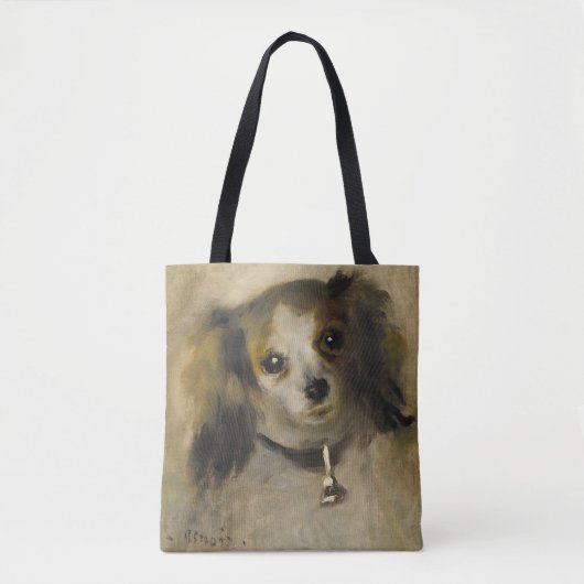Hoofd van een hond, 1870 (olie op canvas) tote bag (Voorkant)