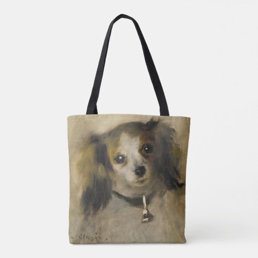 Hoofd van een hond, 1870 (olie op canvas) tote bag (Achterkant)