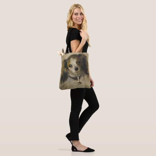 Hoofd van een hond, 1870 (olie op canvas) tote bag (Op model)