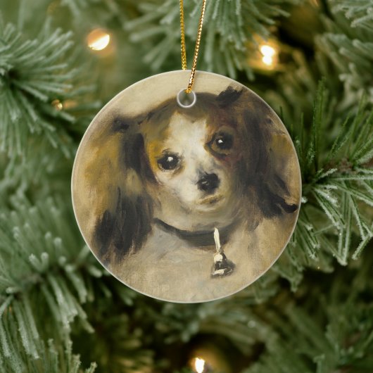 Hoofd van een hond, Auguste Renoir Art Keramisch Ornament (Boom)