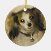 Hoofd van een hond, Auguste Renoir Art Keramisch Ornament (Voorkant)