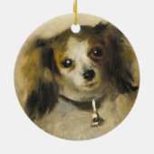 Hoofd van een hond, Auguste Renoir Art Keramisch Ornament (Achterkant)