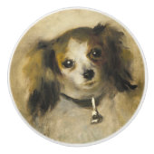 Hoofd van een hond, Auguste Renoir Art Keramische Knop (Voorkant)