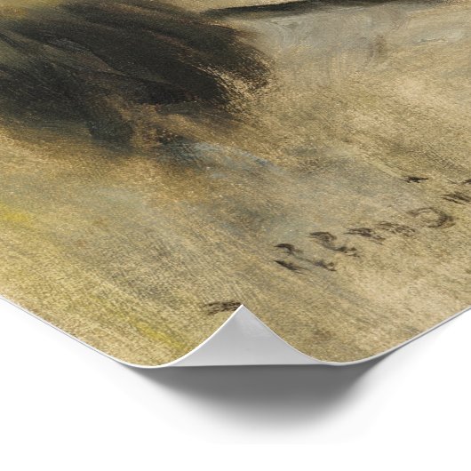 Hoofd van een hond, Auguste Renoir Art Poster (Hoek)