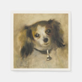 Hoofd van een hond, Auguste Renoir Art Servet (Voorkant)