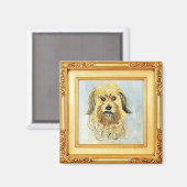 Hoofd van een hond door Claude Monet Magneet (Voorkant / Achterkant)