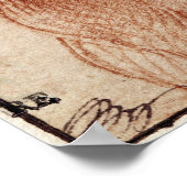 Hoofd van een hond poster (Hoek)