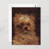 Hoofd van een hond van Edouard Manet Briefkaart (Voorkant / Achterkant)