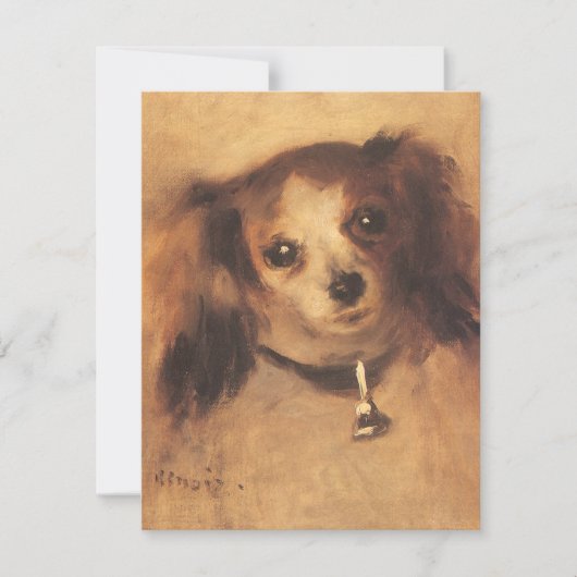 Hoofd van een hond van Pierre Renoir,  Kunst (Voorkant)