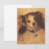 Hoofd van een hond van Pierre Renoir,  Kunst (Voorkant / Achterkant)