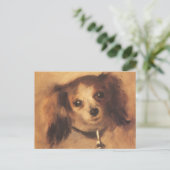 Hoofd van een hond van Pierre Renoir,  Kunst Briefkaart (Staand voorkant)