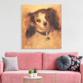 Hoofd van een hond van Pierre Renoir,  Kunst Canvas Afdruk (Insitu (Woonkamer))