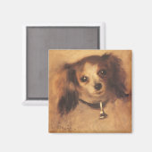 Hoofd van een hond van Pierre Renoir, Kunst Magneet (Voorkant / Achterkant)