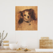 Hoofd van een hond van Pierre Renoir,  Kunst Poster (Keuken)