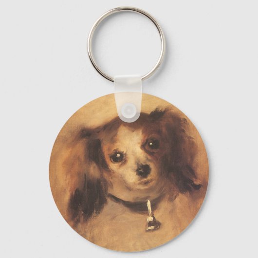 Hoofd van een hond van Pierre Renoir,  Kunst Sleutelhanger (Voorkant)