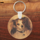 Hoofd van een hond van Pierre Renoir,  Kunst Sleutelhanger (Voorkant)