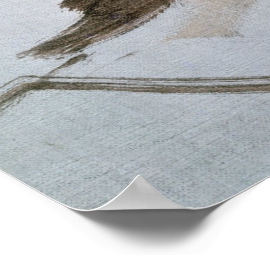 Hoofd van een jong meisje poster (Hoek)