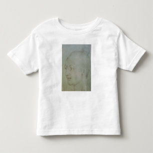 Hoofd van een jonge vrouw kinder shirts