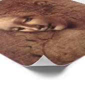 Hoofd van een jonge vrouw met Tousled Hair (Leda) Poster (Hoek)