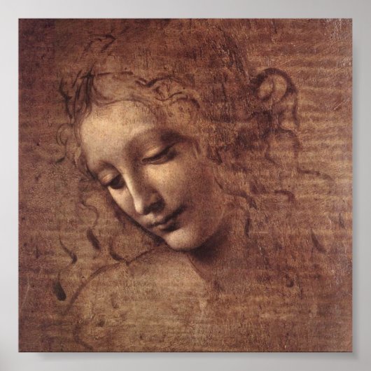 Hoofd van een jonge vrouw met Tousled Hair (Leda) Poster (Voorkant)