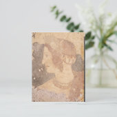 Hoofd van een jonge vrouw, Velia Briefkaart (Staand voorkant)