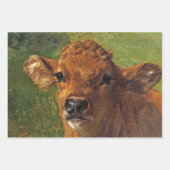 Hoofd van een kalf (door Rosa Bonheur) Inpakpapier Vel (Voorkant 2)