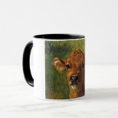 Hoofd van een kalf (door Rosa Bonheur) Mok (Voorkant links)