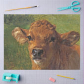 Hoofd van een kalf (door Rosa Bonheur) Tissuepapier (Craft)