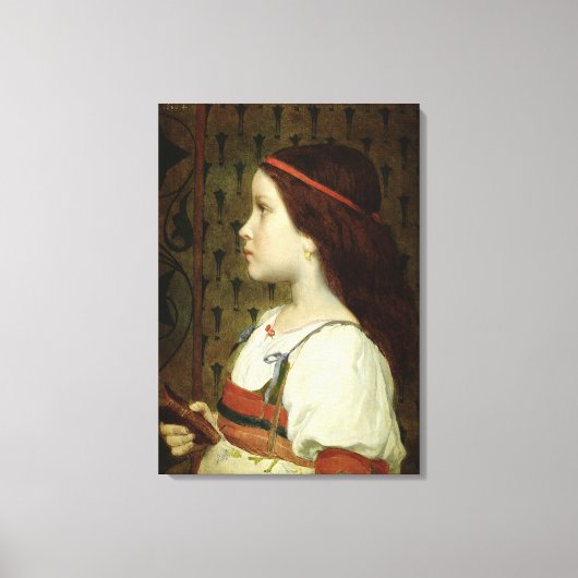 Hoofd van een kind, 1866 canvas afdruk (Voorkant)