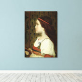 Hoofd van een kind, 1866 canvas afdruk (Insitu (Houten vloer))