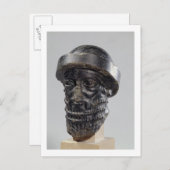 Hoofd van een koning, mogelijk Hammurabi, koning v Briefkaart (Voorkant / Achterkant)