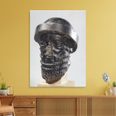 Hoofd van een koning, mogelijk Hammurabi, koning v Canvas Afdruk (Insitu (Woonkamer))