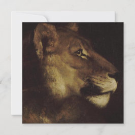 Hoofd van een leeuw (in het wild levende dieren) kaart