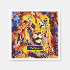 Hoofd van een Lion  Kunst met naam Servet