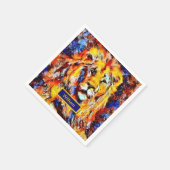 Hoofd van een Lion Kunst met naam Servet (Hoek)