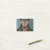 Hoofd van een Man met rode ogen (L.S. Lowry) Post-it® Notes (Op bureau)