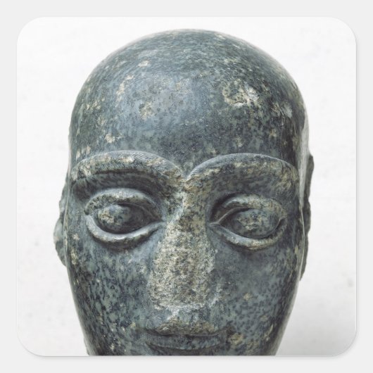 Hoofd van een man vierkante sticker (Voorkant)