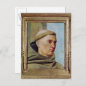 Hoofd van een monnik briefkaart (Voorkant / Achterkant)