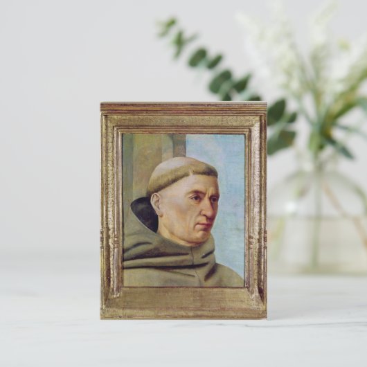 Hoofd van een monnik briefkaart (Staand voorkant)